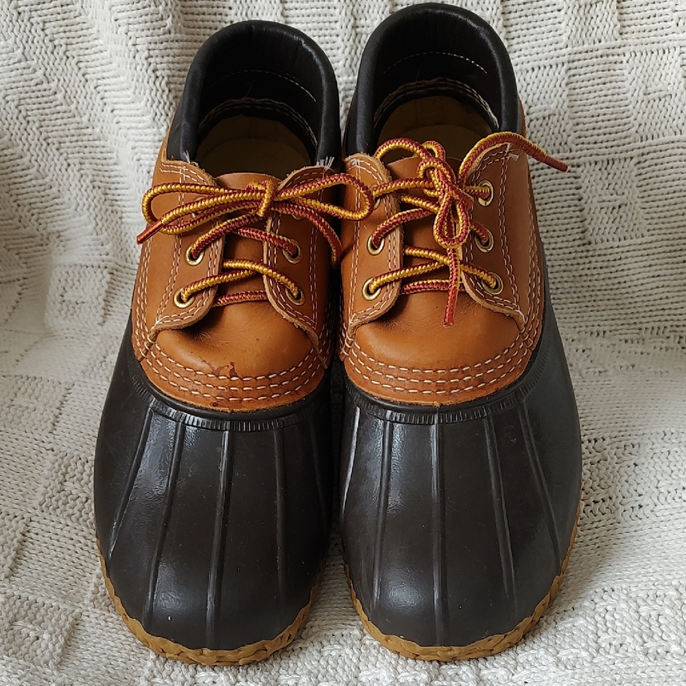 LL BEAN Maine Hunting Shoe Duck Boots Men's 8 - Women's 9.5 Excellent Condition